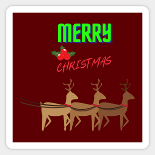 DEER MERRY CHRISTMAS Sticker